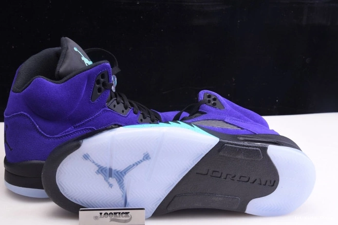 1st Kicks Shoes Air 136027-500 Grape Alternate Retro Jordan 5 0726